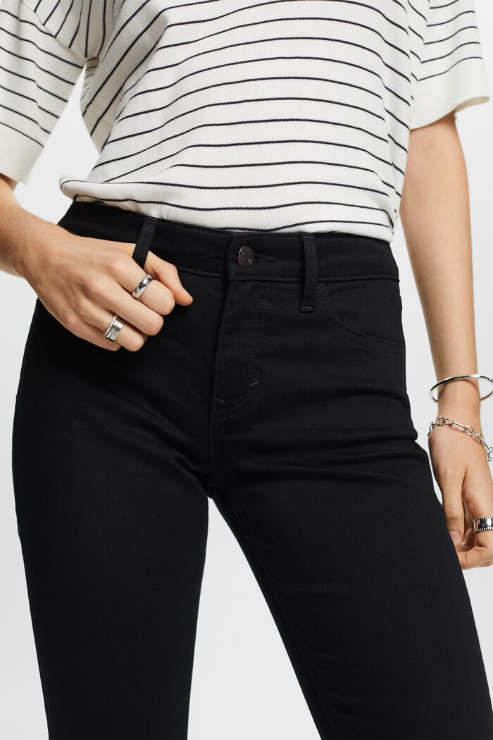 Jeans mid-rise slim fit, BLACK RINSE, detail image number 4