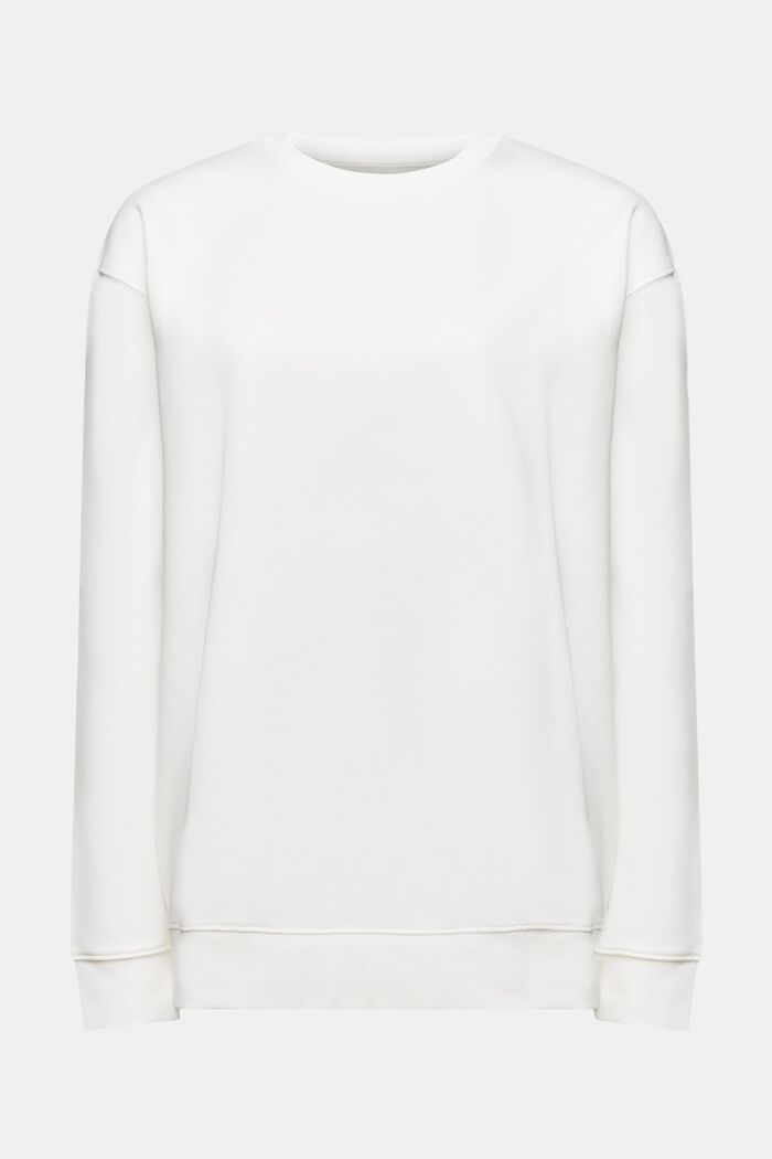 Sudadera estilo jersey confeccionada en una mezcla de algodón, OFF WHITE, detail image number 6
