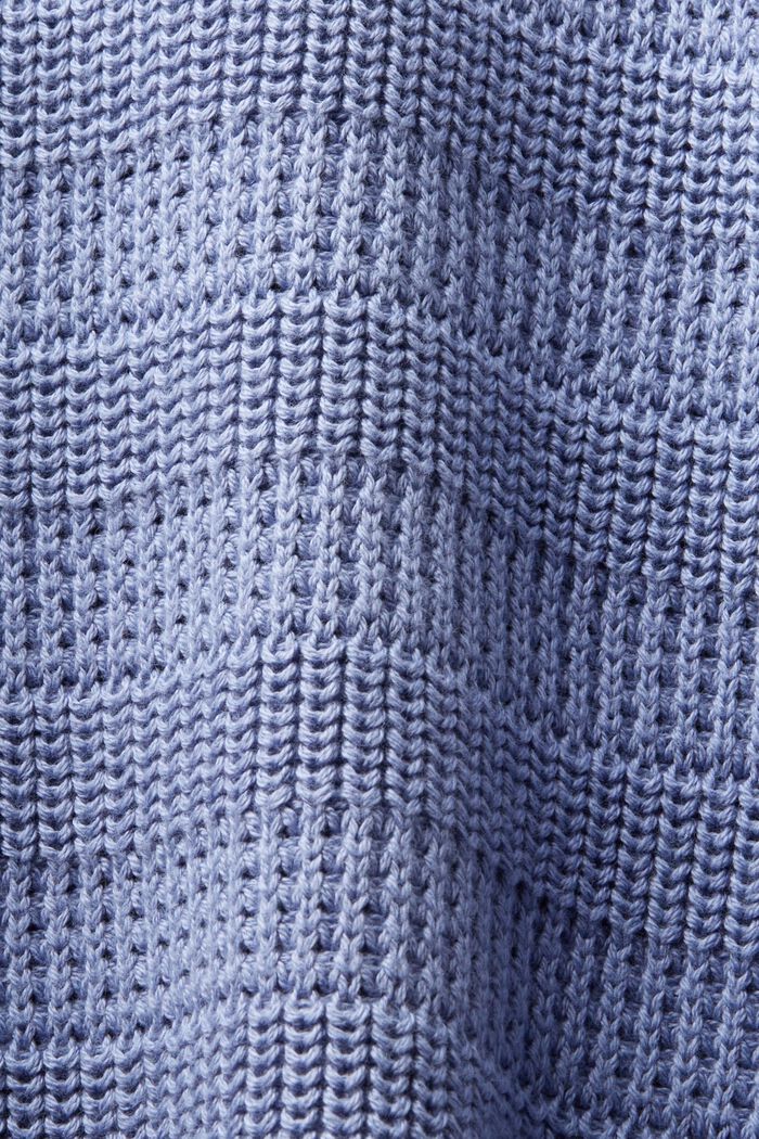 Jersey con textura y cuello redondo, BLUE LAVENDER, detail image number 5