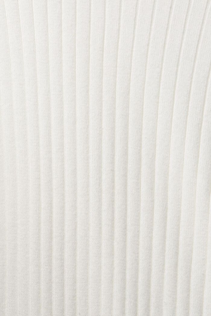 Jersey acanalado con mangas cortas, OFF WHITE, detail image number 5
