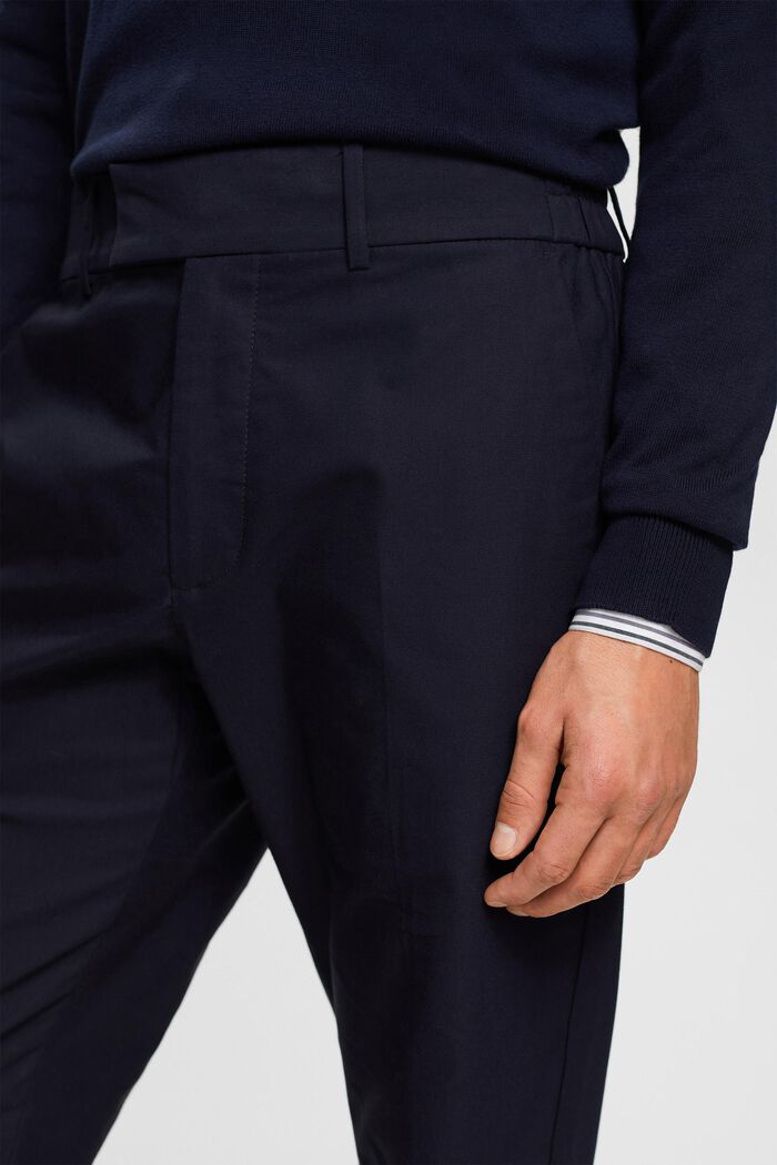 Pantalón slim fit con cintura elástica, NAVY, detail image number 2