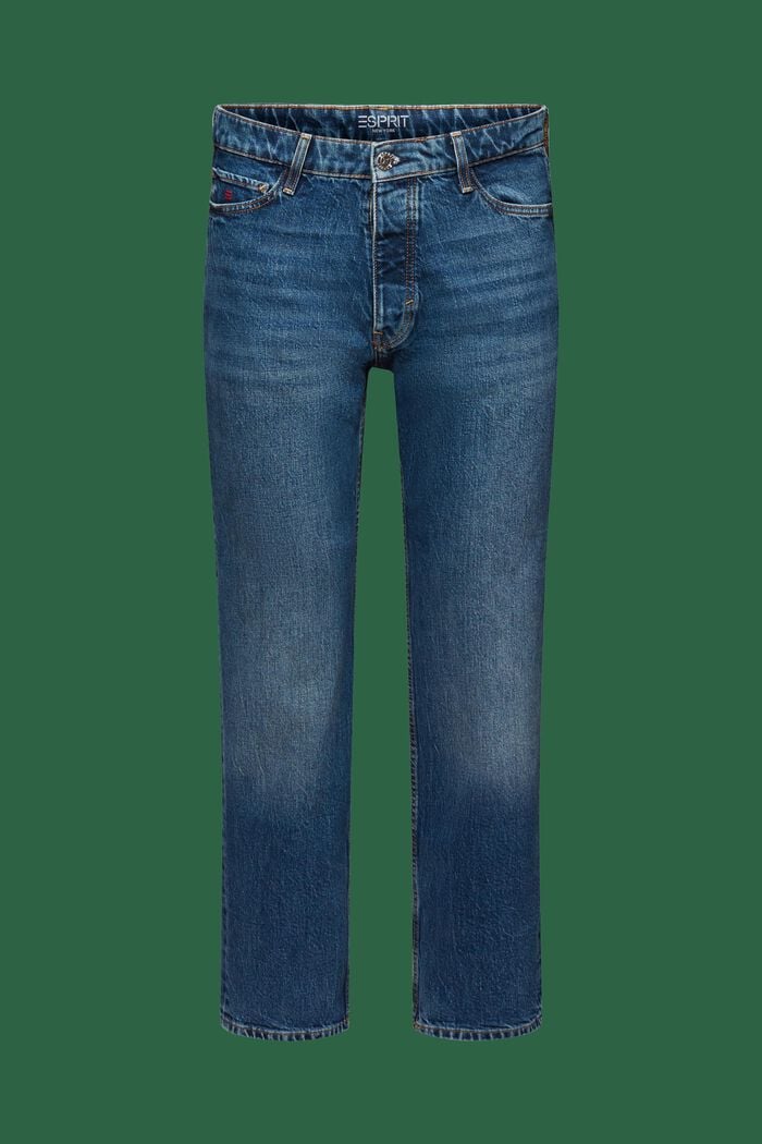 Jeans retro mid rise relaxed fit, BLUE MEDIUM WASHED, detail image number 6