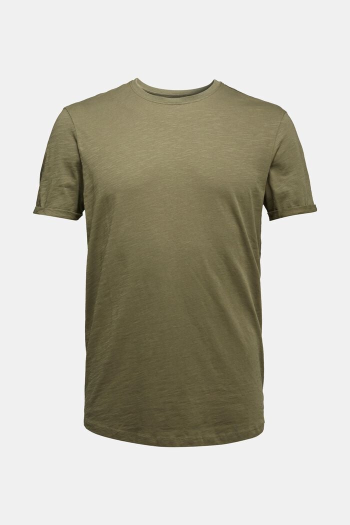 Camiseta de jersey en 100% algodón ecológico, KHAKI GREEN, detail image number 0