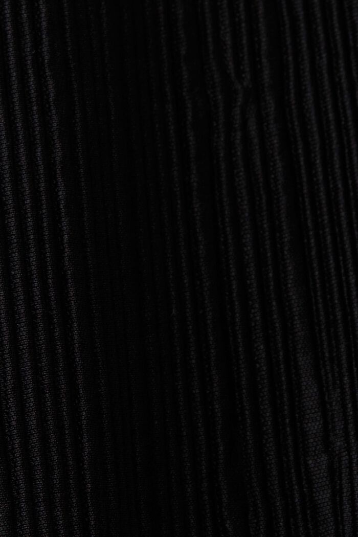 CURVY Top de punto plisado, BLACK, detail image number 4