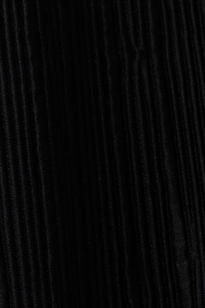 CURVY Top de punto plisado, BLACK, detail image number 4