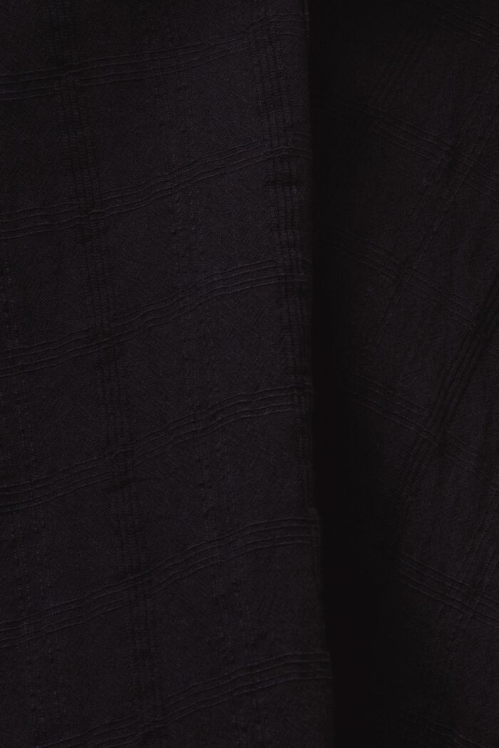 Blusa de algodón con textura, BLACK, detail image number 5