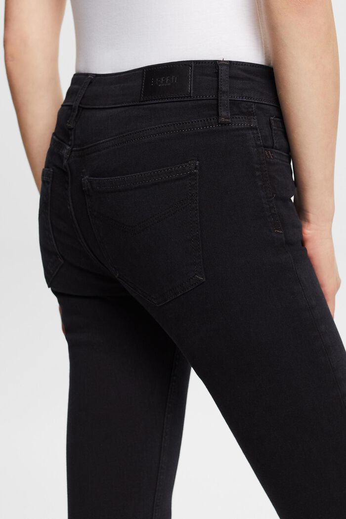 Jeans mid-rise skinny, BLACK DARK WASHED, detail image number 5