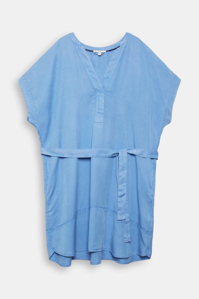 CURVY En TENCEL™: vestido estilo blusa casual, LIGHT BLUE LAVENDER, detail image number 7