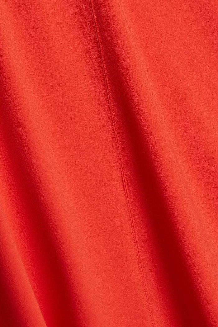 Reciclado: vestido midi con lazada, ORANGE RED, detail image number 4