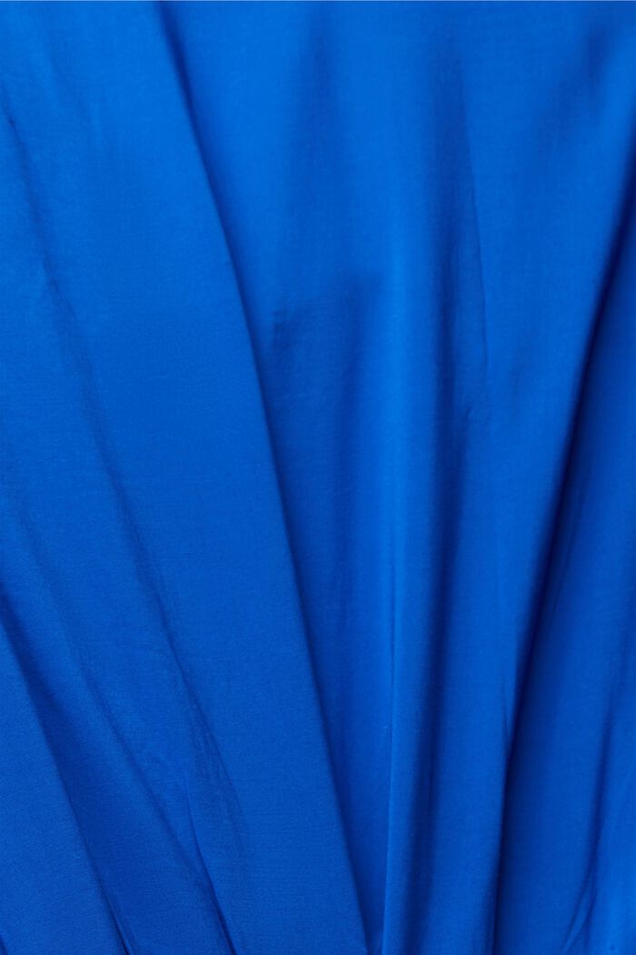 Vestido con cintura fruncida, LENZING™ ECOVERO™, BRIGHT BLUE, detail image number 6