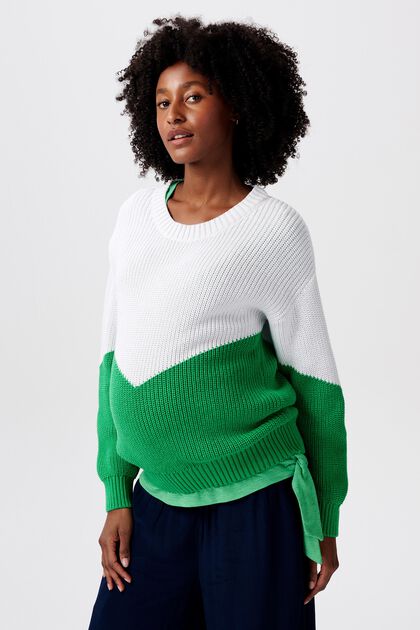 Suéter bicolor MATERNITY