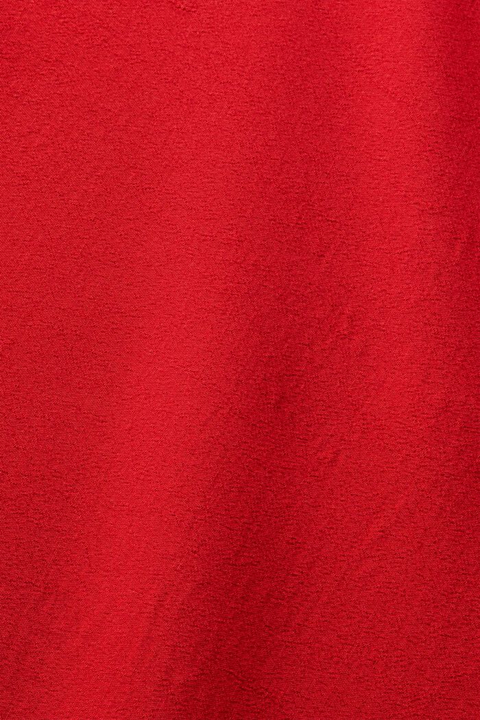 Vestido midi de crepé de mangas 3/4, DARK RED, detail image number 5
