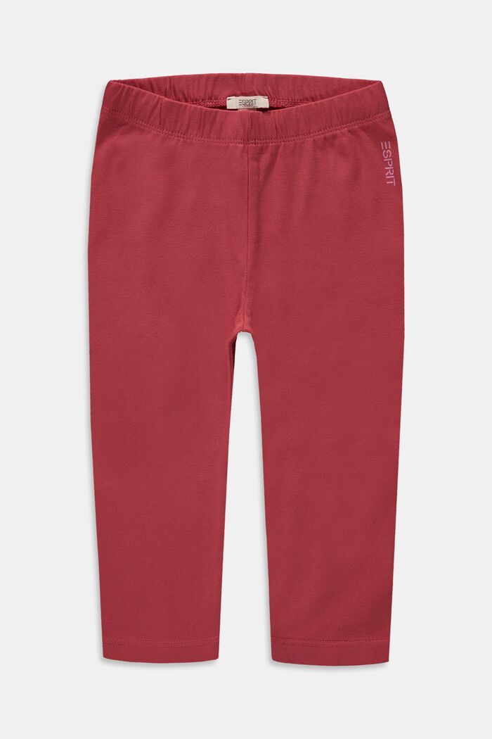 Leggings de largo tobillero, algodón elástico, GARNET RED, detail image number 0