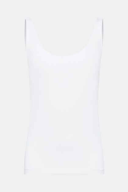 Camiseta de algodón ecológico sin mangas, LIGHT BLUE, overview