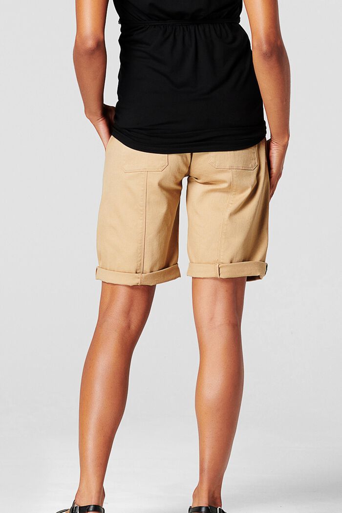 Pantalones cortos con faja premamá y cinturón, SAND, detail image number 1
