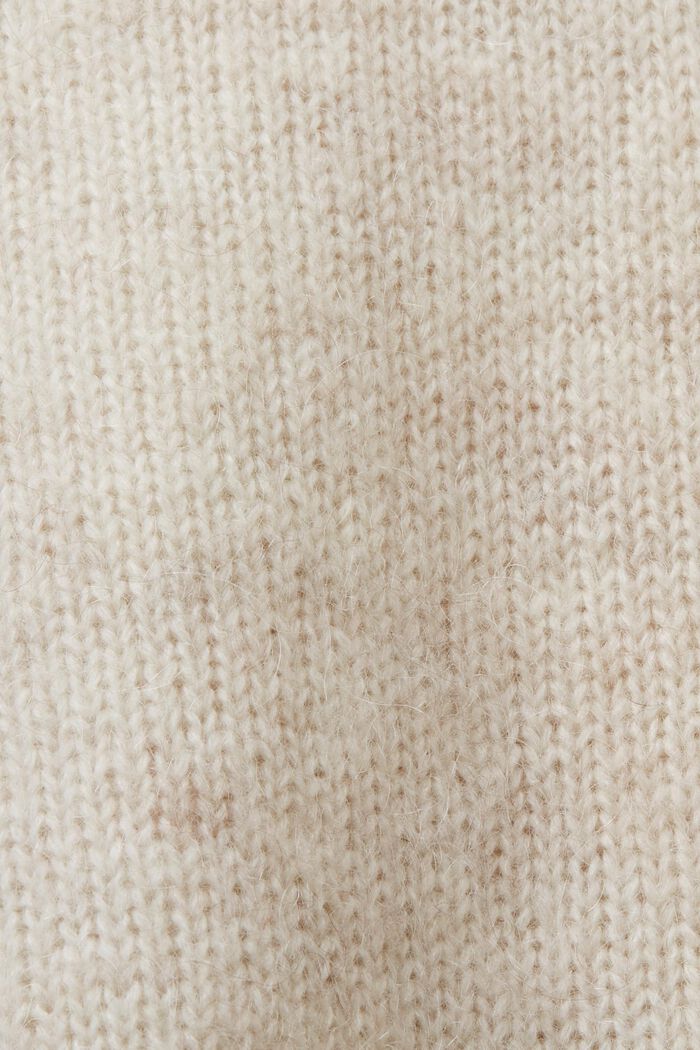Jersey con mezcla de lana mohair, NEW CREAM BEIGE, detail image number 5