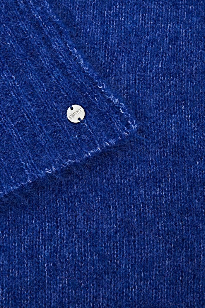 Bufanda en mezcla de lana y mohair, BRIGHT BLUE, detail image number 1