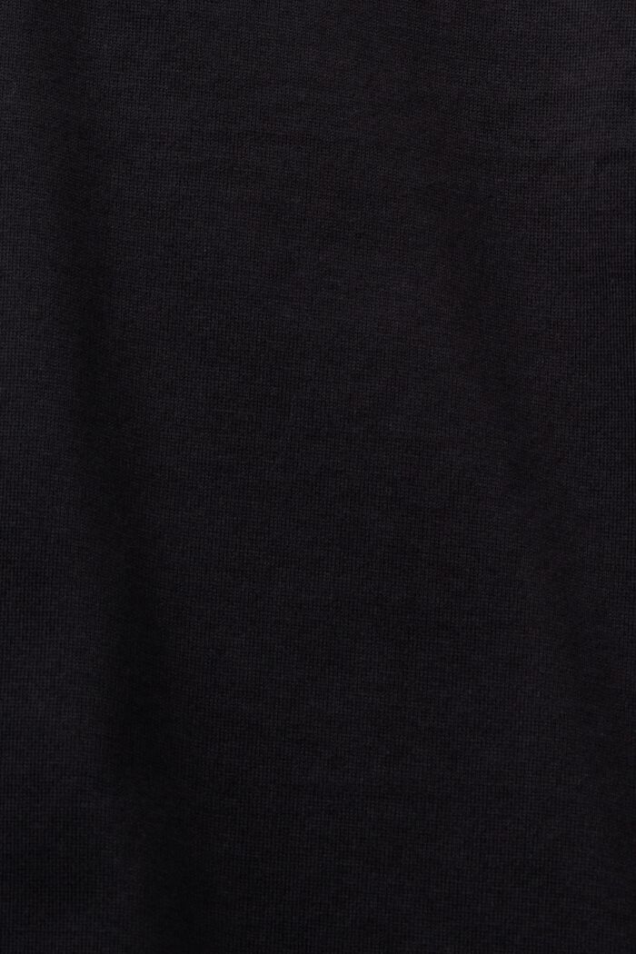 Camiseta de tirantes con abertura, 100% algodón, BLACK, detail image number 5