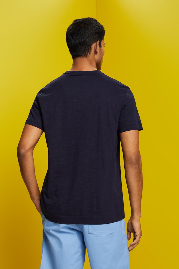 Camiseta de tejido jersey con estampado, 100% algodón, NAVY, detail image number 3