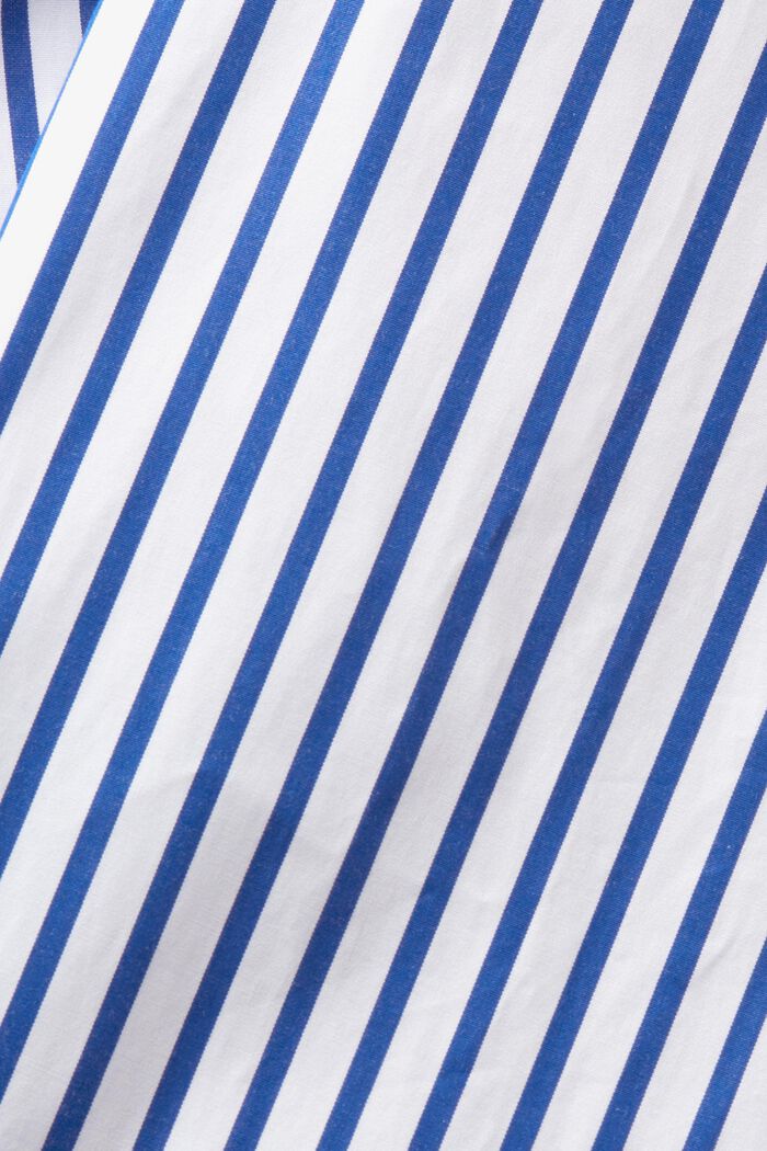 Camisa de popelina de algodón con diseño a rayas, BRIGHT BLUE, detail image number 7
