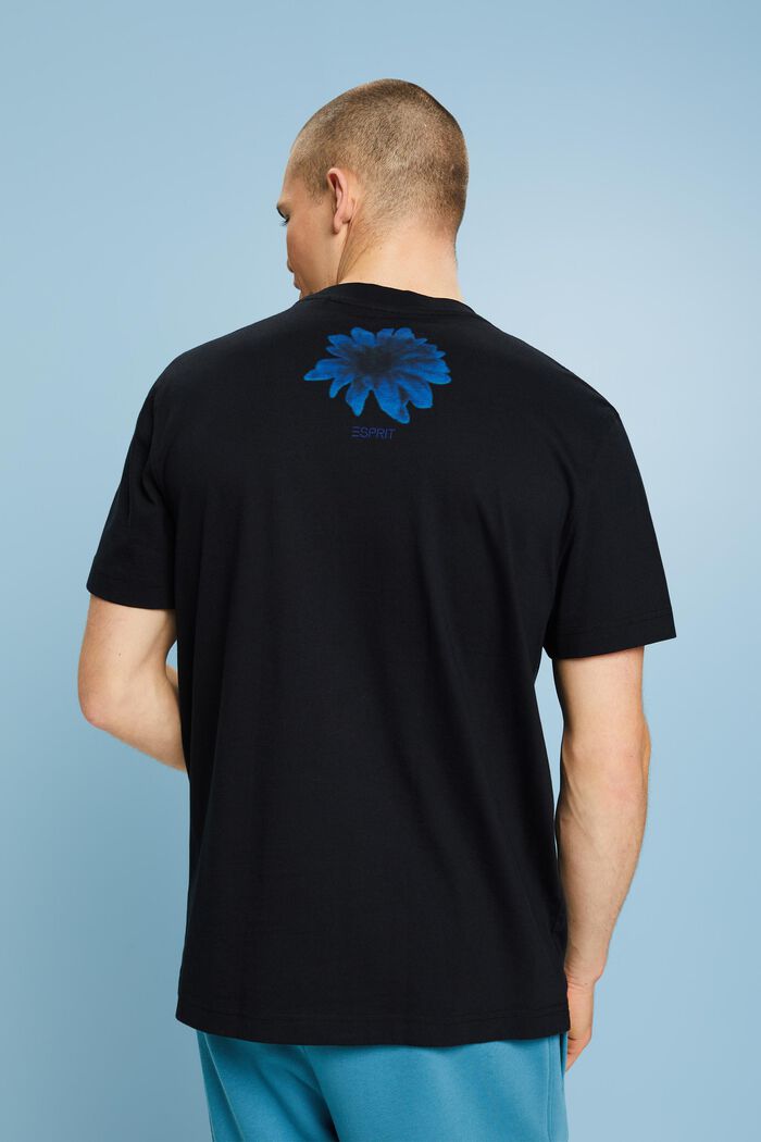 Camiseta estampada de algodón Pima, BLACK, detail image number 2