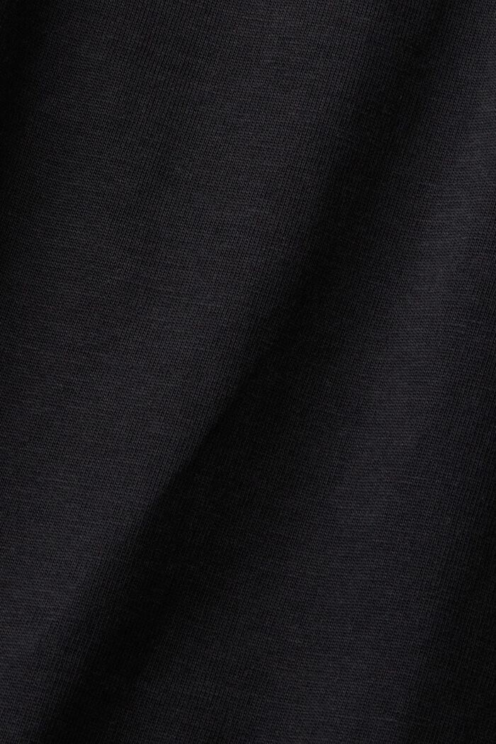 Camiseta holgada, 100 % algodón, BLACK, detail image number 6