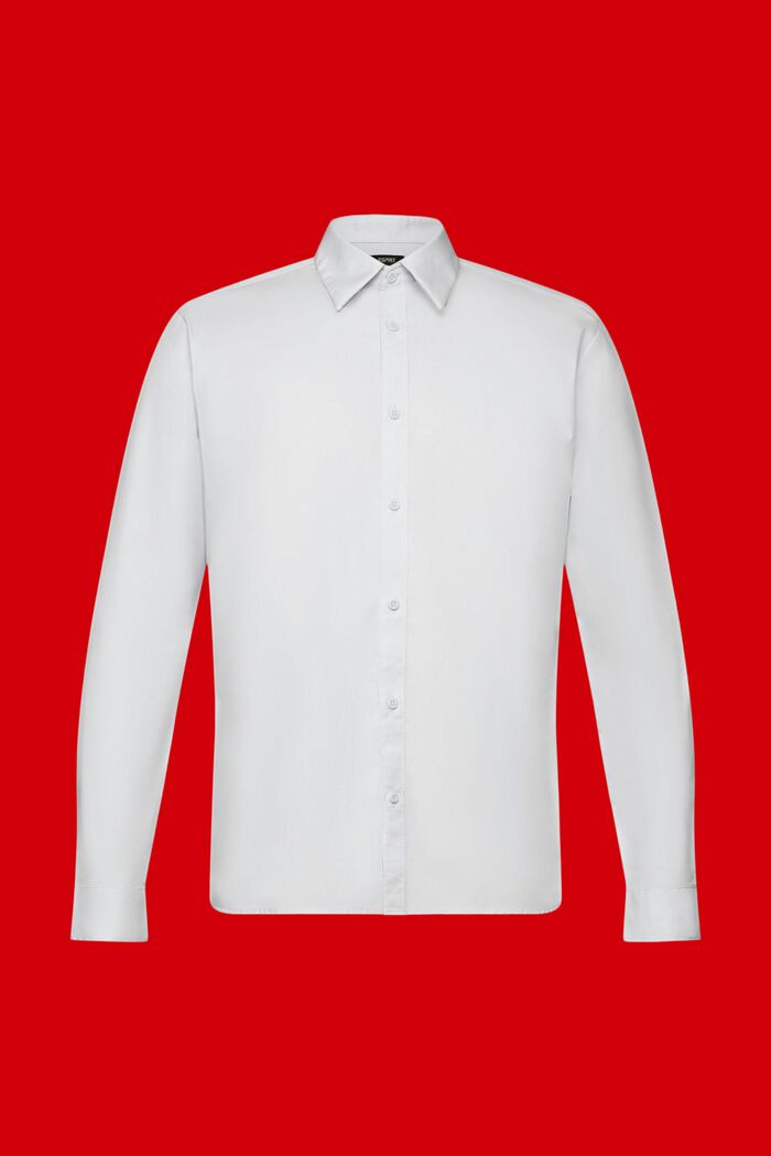 Camisa entallada de algodón, LIGHT BLUE, detail image number 5