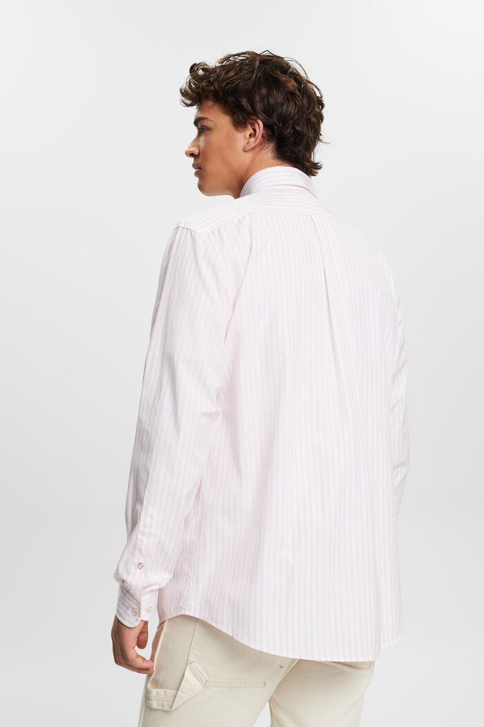 Camisa de popelina de algodón con diseño a rayas, PASTEL PINK, detail image number 4