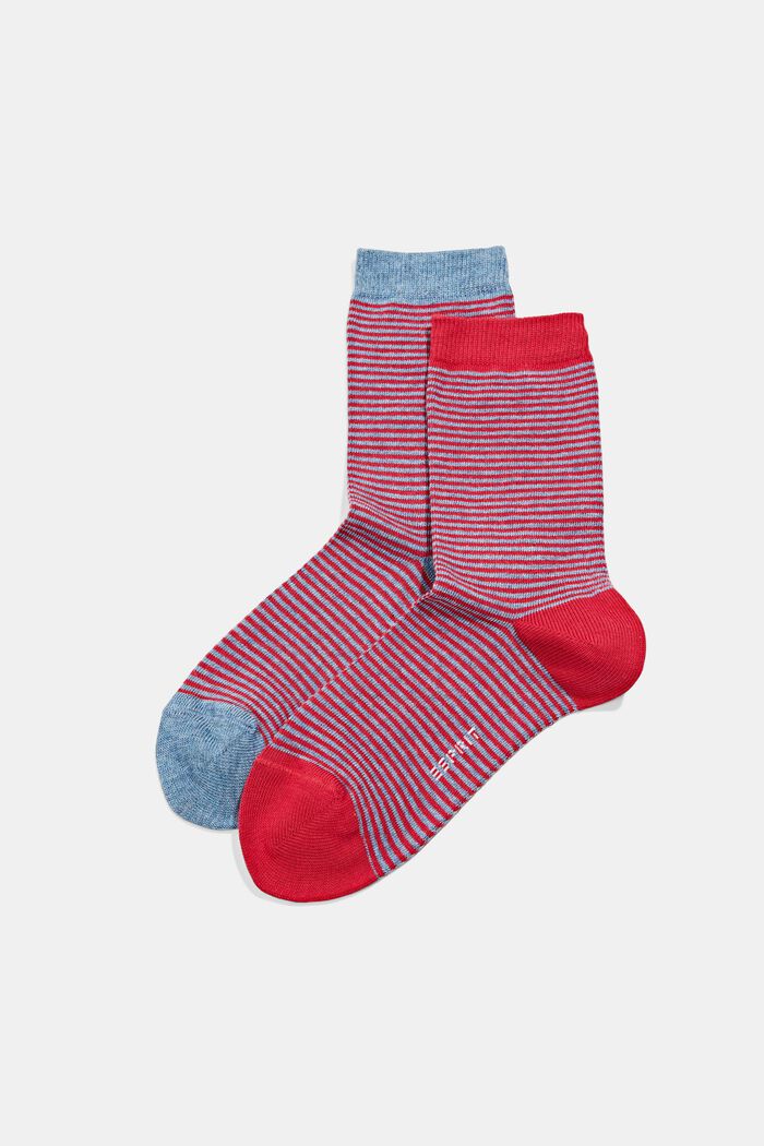 Socks, BLUE/RED, overview