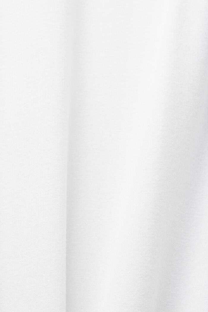 Top de tejido jersey con detalles de encaje, WHITE, detail image number 5