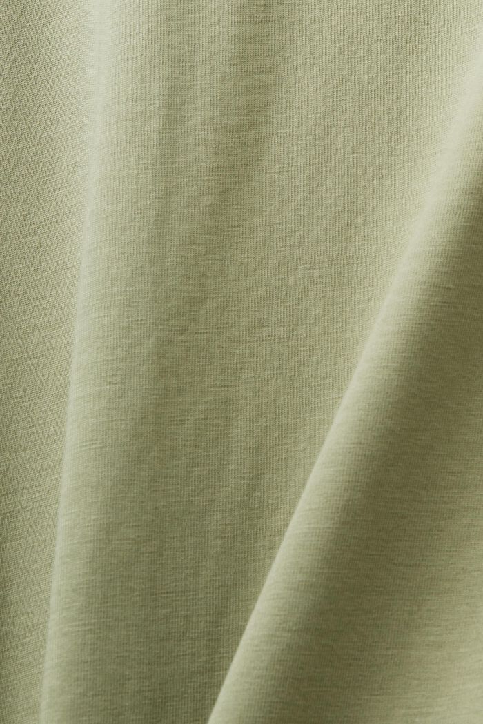Camiseta de tejido jersey, 100% algodón, LIGHT KHAKI, detail image number 6