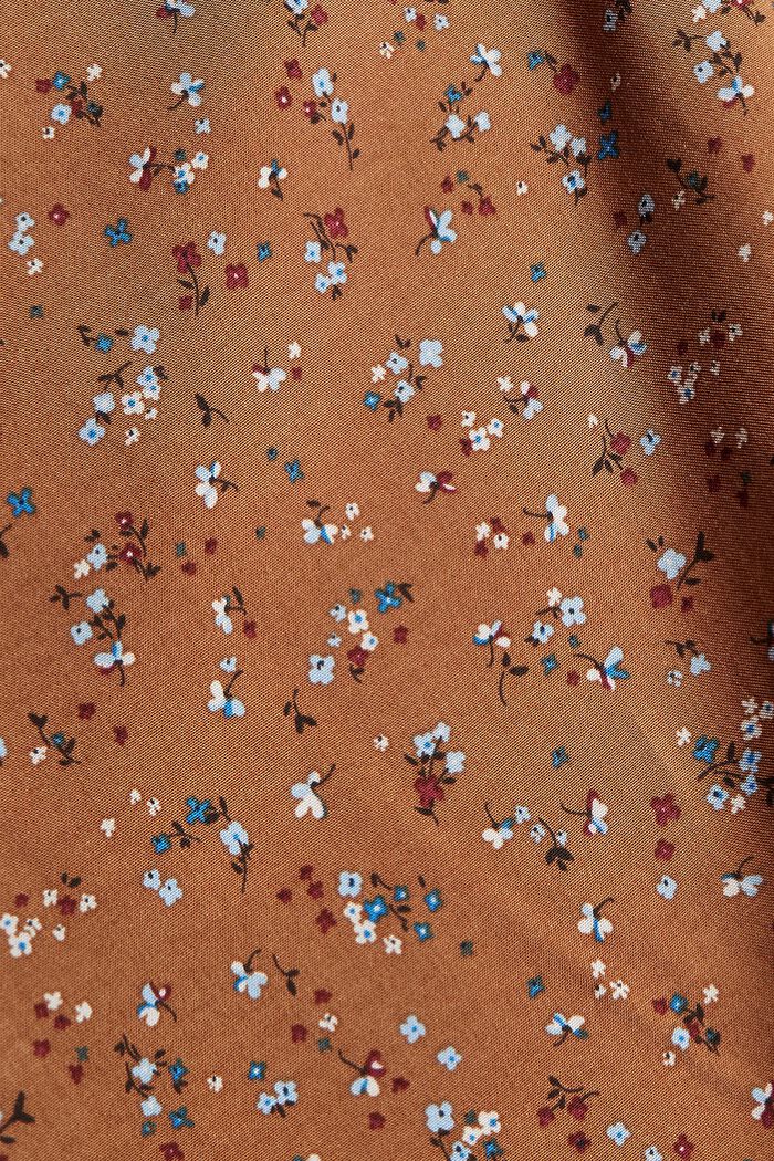 Blusa con estampado de leopardo realizado en LENZING™ ECOVERO™, TOFFEE, detail image number 4