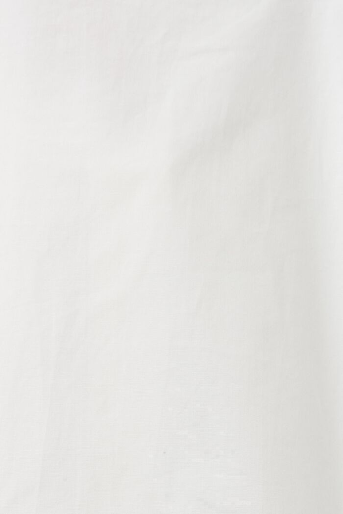 Camisa de popelina de algodón con manga corta, OFF WHITE, detail image number 7