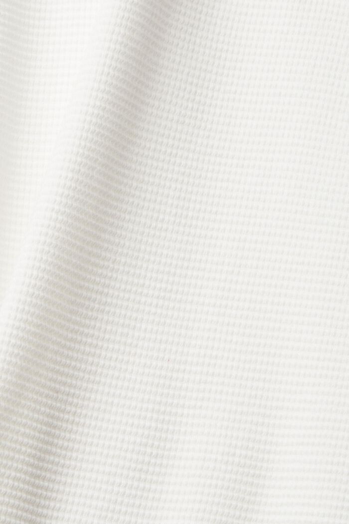 Camiseta de manga larga con acabado texturizado, OFF WHITE, detail image number 5