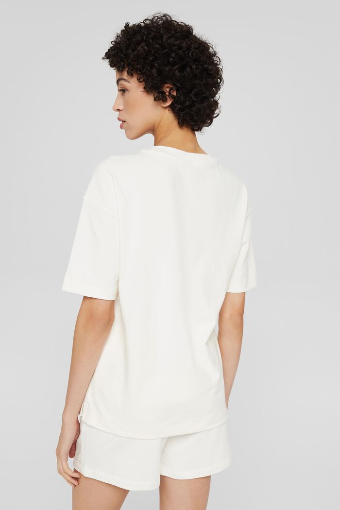 Camiseta oversize de algodón, OFF WHITE, detail image number 3