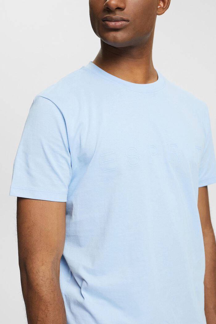 Camiseta de jersey con logotipo estampado, LIGHT BLUE, detail image number 0