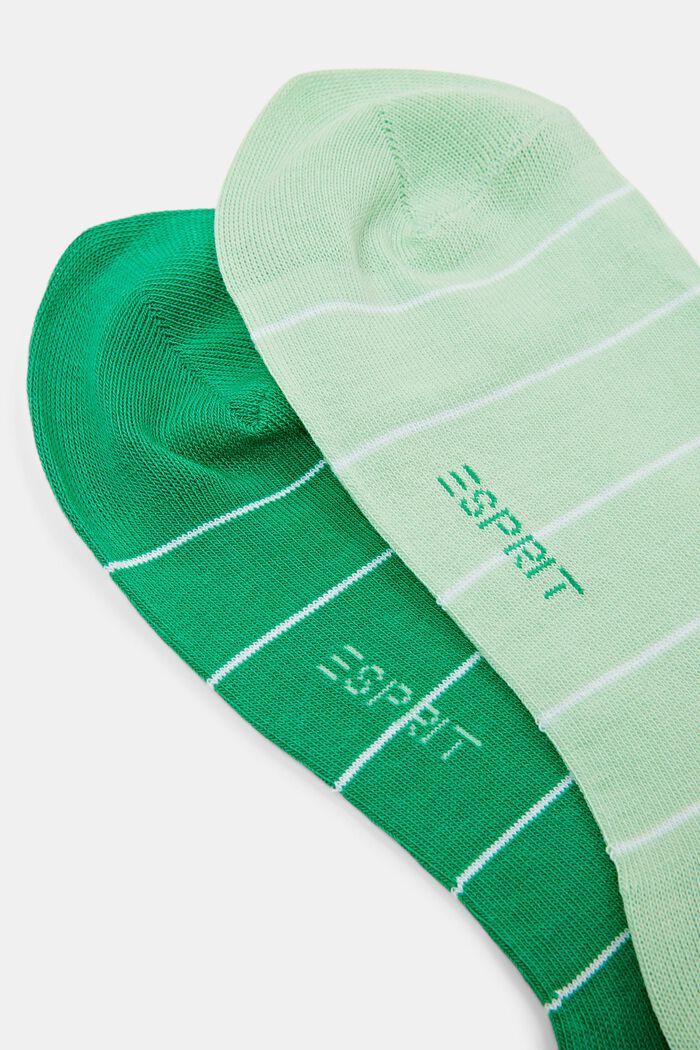 Pack de 2 calcetines de punto grueso a rayas, GREEN/MINT, detail image number 2