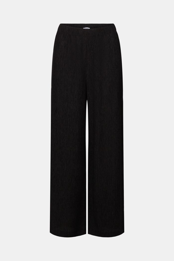 Pantalones arrugados sin cierres, BLACK, detail image number 7