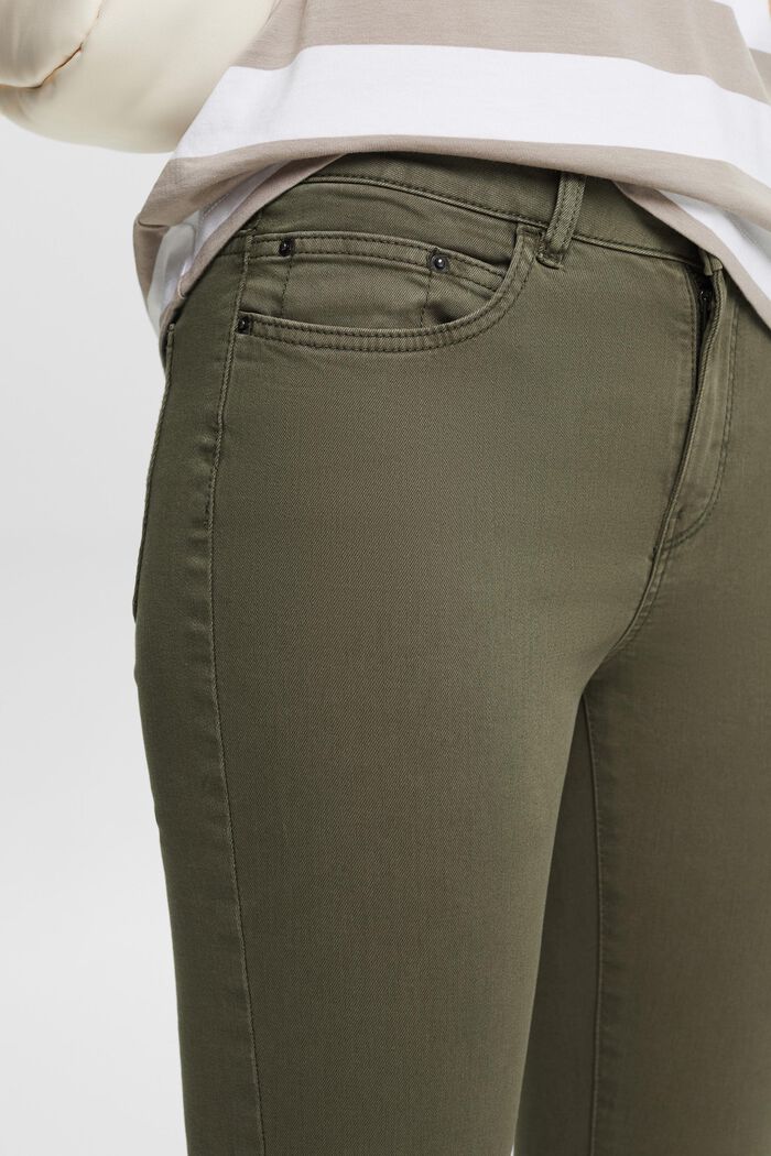 Pantalón elástico con algodón ecológico, DARK KHAKI, detail image number 3