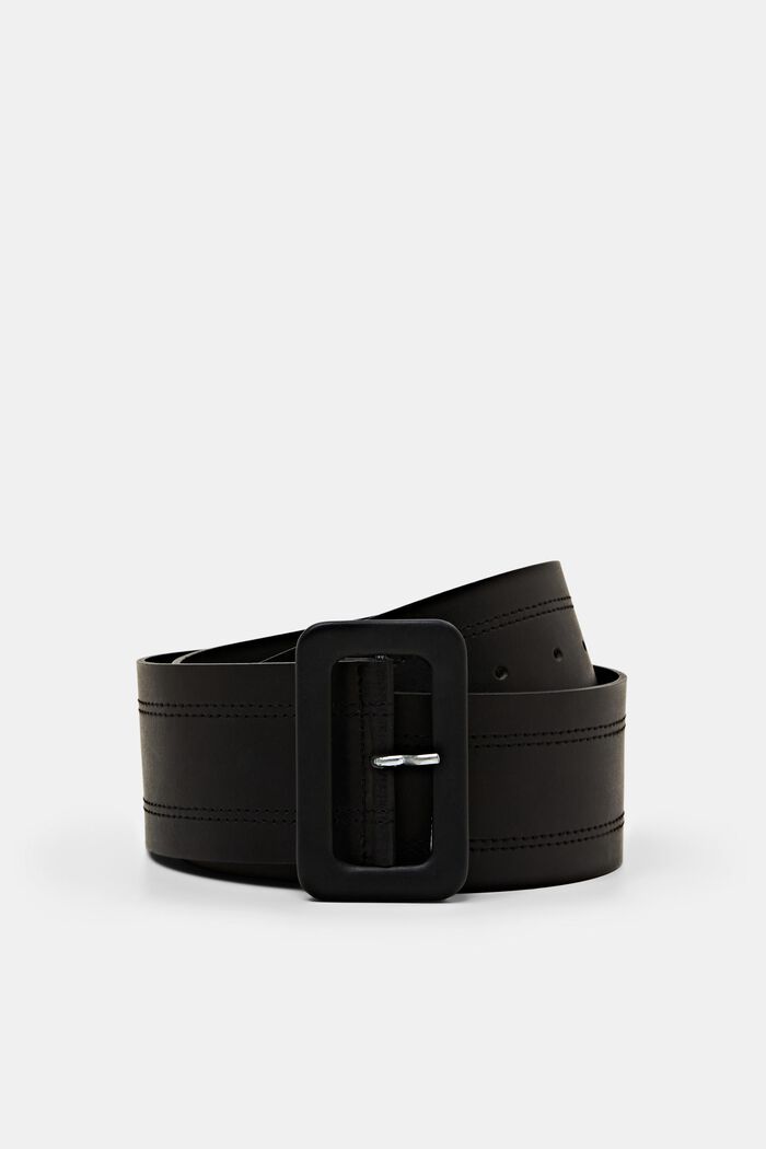 Belts leather, BLACK, overview