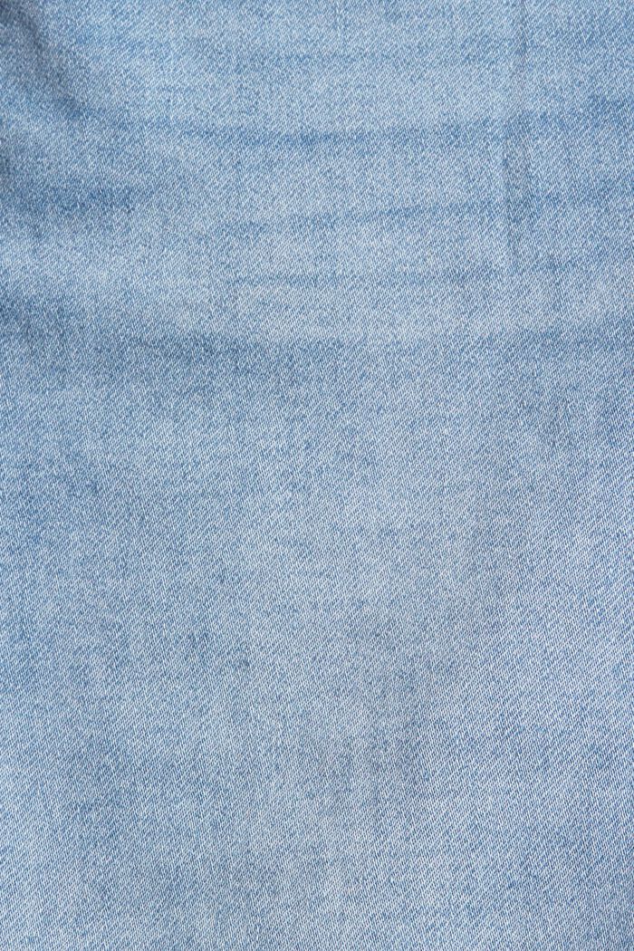 Shorts vaqueros confeccionados en una mezcla de algodón ecológico, BLUE LIGHT WASHED, detail image number 4