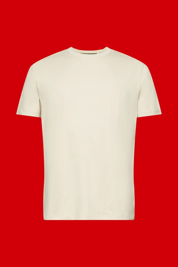 Camiseta de algodón bicolor, LIGHT TAUPE, detail image number 6