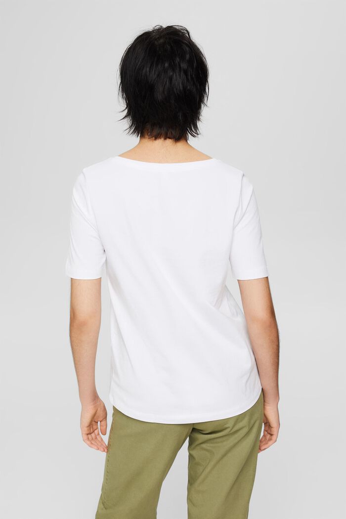 Camiseta en 100% algodón ecológico, WHITE, detail image number 3