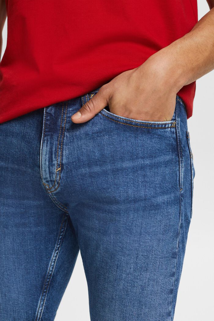 Jeans mid-rise slim fit, BLUE MEDIUM WASHED, detail image number 4