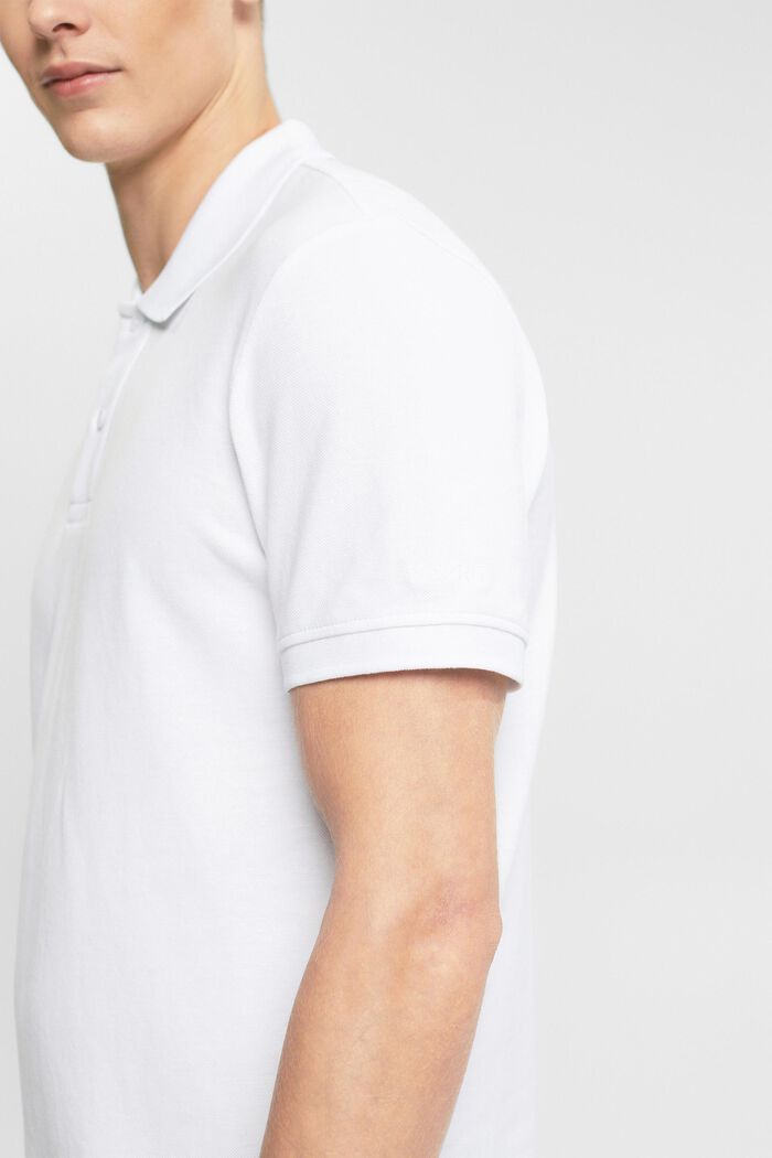 Polo slim fit, WHITE, detail image number 2