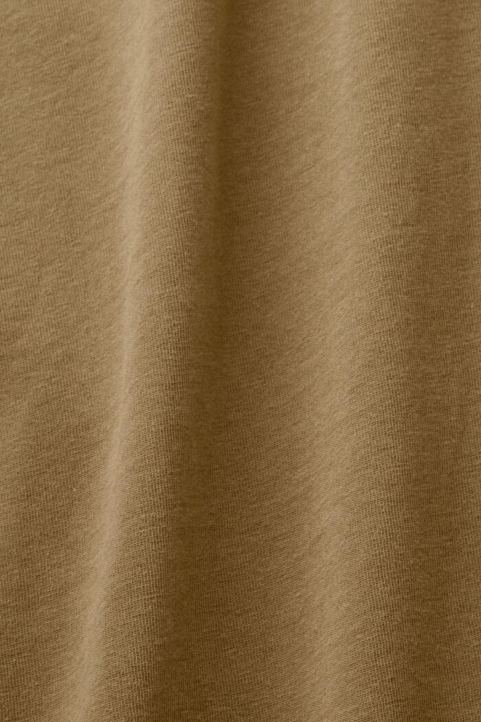 Camiseta henley, 100% algodón, KHAKI GREEN, detail image number 4