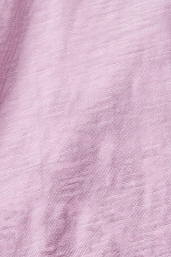 Camiseta con escote en pico, LILAC, detail image number 7