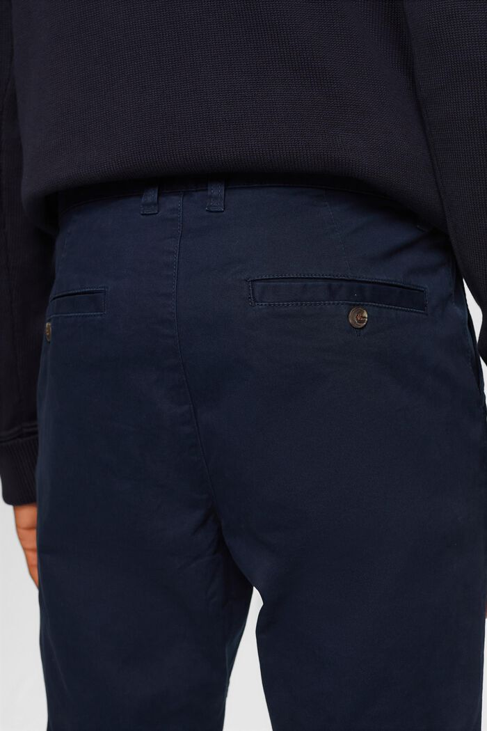 Pantalón chino de corte slim, NAVY, detail image number 4