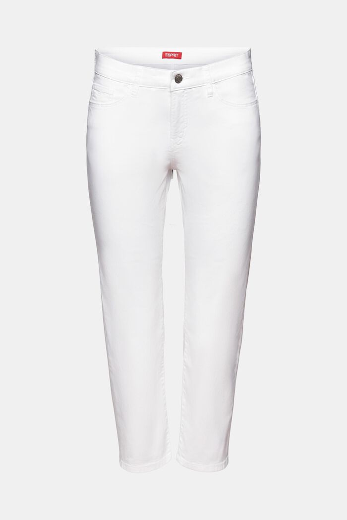 Pantalones capri, WHITE, detail image number 7