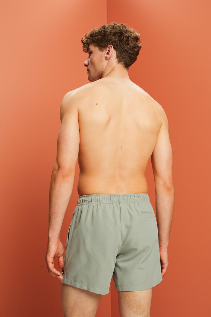 Pantalón corto bañador liso, EMERALD GREEN, detail image number 2